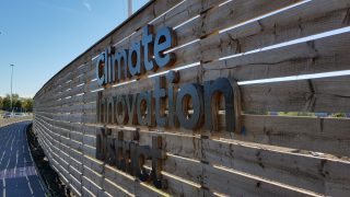 Climate innovation district sign
